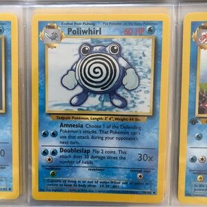 1990’s rare vintage Poliwhirl Pokémon card 38/102